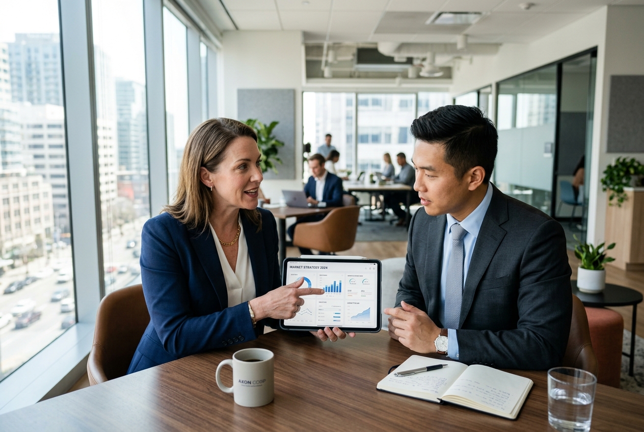Consultores B2B de Pilotua analizando estrategia operativa